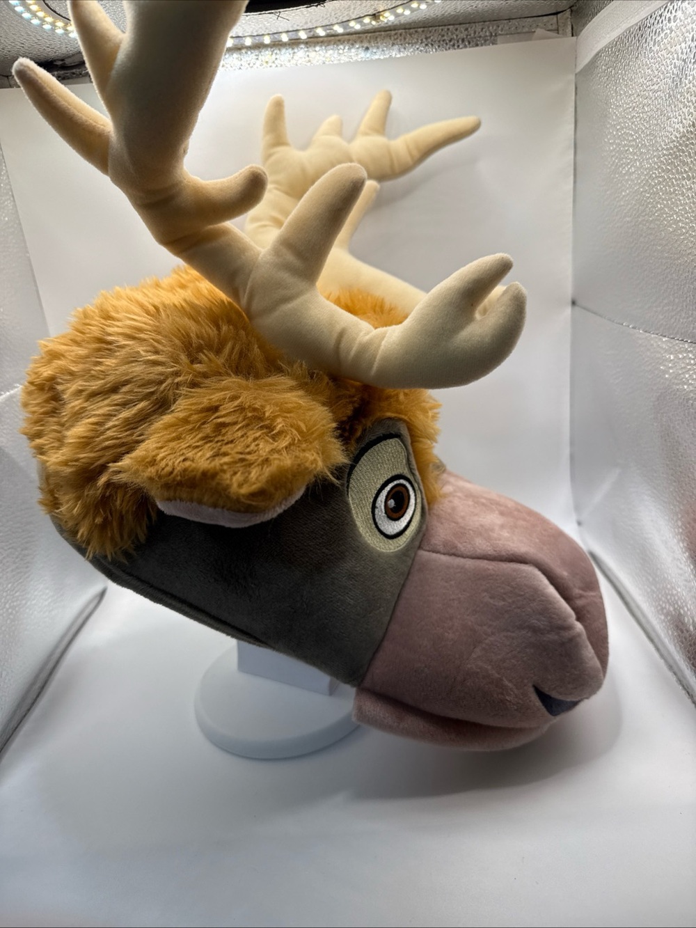 Disney Frozen Sven Plush Adult Hat Cap Costume Official Halloween Adjustable